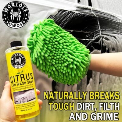 Wontolf Complete Car Wash Cleaning Kit, Car Interior Detailing Kit with Car Wash Soap, Interior Detailing Cleaner, Wheel Cleaner, Wheel Brush, Dying Towel, for Cars Trucks RVs SUVs - Image 8