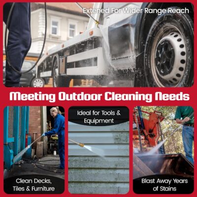 HURGOVE 4000 PSI Gas Pressure Washer for Home Use, 210CC Engine Power Washer with 26FT Hose & 5 Nozzles for Driveways, Cars, Patios & Fences - Image 5