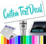 Design Your Own Custom Decal Text Name Sticker Compatible with Tumbler Cup, Laptop, RV, Cars, Trucks, Phones, Boats, Helmets, Bottles, Cars and Vehicles (Glitter Colors Available) - Image 2