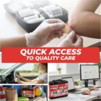 M2 BASICS Premium 300 Piece Professional First Aid Kit, 40 Unique Items, Durable Carry Bag for Home, Car, Business, Travel & Vehicle - Image 7