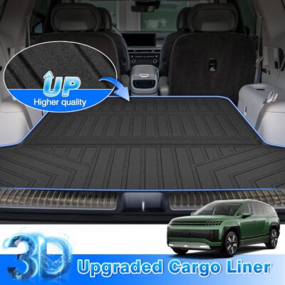 Ioniq 9 Floor Mats - Car Mats for Hyundai Ioniq 9 6 Seats 2025, All Weather Floor Mats and Cargo Liner for Ioniq 9 Accessories, Heavy Duty Rubber Mats, Car Accessories - Image 5