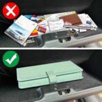 FINPAC Car Document Holder, Vehicle Registration and Insurance Card Holder, Auto Glove Box Organizer Owner Manual Presenter Pouch, Automotive Paperwork Organizer, Sage Green - Image 4