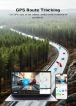 JOMISE 4K Dash Cam Front and Rear with 5Ghz WiFi GPS, Dual Dashcam with 64GB Card, 3" Screen, Night Vision, 24H Parking Mode – Reliable Dash Camera for Family Cars, Rideshare Drivers, and Trucks - Image 5