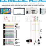 Upgrade Wireless Double Din Car Stereo with Carplay, Android Auto, Bluetooth, 4-Channel RCA, High Power, 2 Subwoofer Ports, 7" HD Capacitive Touchscreen Car Radio, Backup Camera, Audio Receiver - Image 6