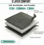 FH Group Car Seat Covers Front Set in Cloth - Car Seat Covers for Low Back Car Seats with Removable Headrest,Universal Fit,Automotive SeatCovers,Washable Car SeatCover for SUV,Sedan,Van Black - Image 6