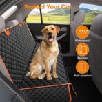 MIXJOY Dog Seat Cover for Back Seat Waterproof Dog Seat Covers for Cars, Car Seat Protector for Dogs, Nonslip Back Seat Cover for Trucks & SUV - Image 6