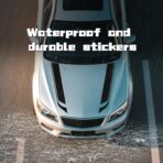 2PCS Racing Stripes Car Hood Decal with Scraper,Stylish Hood Decals for Cars Decorates Hoods Cover and Scratch Protection,Universal Vinyl Car Decals for Cars Modifications (Black) - Image 4