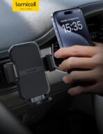 Lamicall 2026 Wider Clamp & Metal Hook Car Phone Holder Vent [Thick Cases Friendly] Phone Holders for Your Car Mount Gfts Automobile Hands Free Accessories for Women Men for iPhone 16 15 14 13 Pro Max - Image 7