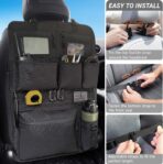 Tactical Car Seat Organizer with Multiple Pockets, MOLLE Panel System & Mesh Compartments, Durable Nylon ​Universal Vehicle Backseat Storage with Cup Holder, Water-Resistant (Black)​ - Image 2