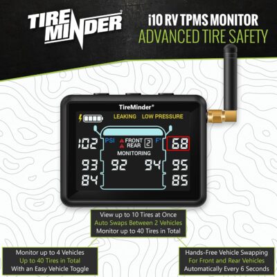 TireMinder i10 RV TPMS with 4 Transmitters, Black - Image 2