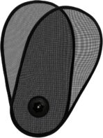 1 Pack Car Window Shades for Baby - Rotatable Sun Visor for Side Window, Fits Driver/Passenger/Rear Windows, Mesh Sun Blocker with Suction Cups