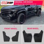 Mud Flaps Compatible with 2024 2025 2026 Toyota Tacoma Without Fender Flare Mud Guards Front & Rear No Drilling 4PCS Splash Guards Fender Flares All Weather Protection 2025 Tacoma Accessories - Image 5