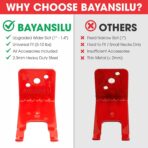 Fire Extinguisherl Mount Bracket – Wide Fork 1.0–1.4 inch (35.5mm), Fits Kidde / First Alert / Amerex 5–10 lb, Heavy-Duty Steel Fire Extinguisher Holder & Mounting Bracket for Wall – (2 Pack) - Image 3