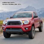 Dasbecan Left Driver Side Sun Visor Compatible with Toyota Tacoma 2005-2012 2013 2014 2015 74320-04181-B1 Gray Without Light - Image 2