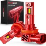Torchbeam H11 Bulbs Kit,45000 LM, 800% Superior Brighter H11/H8/H9 Fog Bulbs, [Build-in Canbus Decoder] 6500K Cool White Light with Fan, Plug and Play, Pack of 2