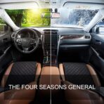 Cherry Car Windshield Sun Shade Watercolor Fruit Foldable UV Ray Sun Visor Protector Sunshade to Keep Your Vehicle Cool (51" x 27") - Image 4