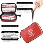 Premium First Aid Kit, 320 Piece Waterproof Hard Shell Eva First Aid Kit for Home, Camping, Cars, Hiking, Travel, Businesses & Outdoor Emergencies - Emergency Medical Kits (Red) - Image 4