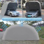 Heavy Duty Carport, Semi-Automatic Retractable Garage, Stainless Steel Folding Car Port, Portable Outdoor Car Tent, for Parking Lot, Yard, Garden, Grey, All Weather Proof, 5.5 * 2.5 * 2.3m - Image 8