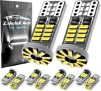 10Pcs 194 T10 168 W5W 2825 LED Bulb, Super Bright LED Car Interior Dome Map Camper RV License Plate Light Bulbs, Upgraded 25-SMD 3014 Chipsets 12V 400LM 6500K Xenon White