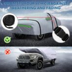 KEYOOG 6-layer Full Car Cover Is All-weather Waterproof, Universal In All Seasons, Snow Prevention, Rainproof, Acid Rainproof, Sunscreen, Ultraviolet-proof, Universally Applicable To Sedan (188"-198") - Image 5