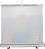 Car Side Window Sunshade with Suction Cup, Silver Laser Reflective Film, 40x60cm Retractable Privacy Shade for Automotive Heat Insulation and UV Protection, Suitable for Cars