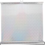 Car Side Window Sunshade with Suction Cup, Silver Laser Reflective Film, 40x60cm Retractable Privacy Shade for Automotive Heat Insulation and UV Protection, Suitable for Cars