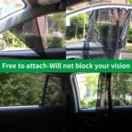 Ovege Car Window Shades Magnetic 2pcs Universal Car Window Screen Mesh Side Window Sun Shade Automotive Window Sunshades for Driver Passenger (Front Seat 2pcs-) - Image 3