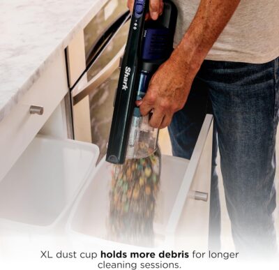 Shark | Pet Cordless Vacuum Cleaner | LED Headlights | Removable Handheld Vacuum for Pet Hair | Crevice Tool & Pet Multi-Tool Included | 40min Runtime | For Carpet & Hard Floors | Grey | IX141 - Image 6