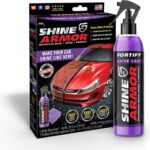SHINE ARMOR Fortify Quick Coat High Performance Ceramic Coating, Car Wax Spray, Hydrophobic Top Coat Polish and Polymer Paint Sealant Protection for Vehicle Leather Seat, Tires, Bumpers, Rims Made in