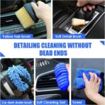 Viewsun 18PCS Car Cleaning Kit, Car Interior Detailing Kit with Blue High Power Handheld Vacuum, Detailing Brush Set, Windshield Cleaner, Cleaning Gel, Complete Auto Accessories for Men, Women - Image 4