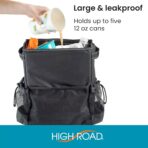High Road StashAway Large Car Trash Can for Back Seat - Car Garbage Bag With Tissue Holder and Bottle Pockets - Seatback Organizer With 3 Gal Trash Can With Lid for Vans, SUVs and Trucks - Image 4