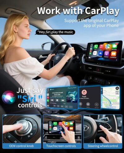 2026 Upgraded Wireless Carplay Adapter, Convert Wired to Wireless for CarPlay＆Android Auto, Car Play Adapter for iPhone Mini Small Size, USB/Type-C Plug and Play with iOS Android 10+. - Image 3