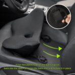 Lumbar Support Pillow for Car, 2 in 1 Memory Foam Lower Back Support Cushion, Fill Bucket Seat and Sciatica Pain Relief Pillow, Back Support Pillow for Car, Office Chair, Wheelchair. - Image 6
