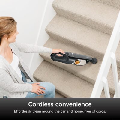 Shark UltraCyclone Pet Pro Plus Cordless Hand Vacuum, Powerful Suction, Handheld Vacuum for Car & Home, Pet Power Brush, Crevice Tool, Scrubbing Brush, XL Dust Cup, Black, CH951 - Image 7