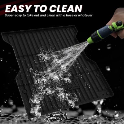 LASFIT Bed Mat for Toyota 2024-2026 Tacoma (5FT/5'Bed) Truck Bed, All Weather 5 ft Rubber Car Bed Liner for Toyota Tacoma 2024 2025 2026 Accessories, TPE Trunk Mat&Bed Liner (Not Fit Drop-in Liners) - Image 6