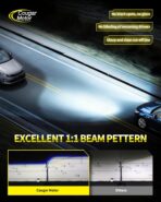 Cougar Motor Fog Bulbs 9007, 9007 Bulb with Dual Cooling Fan, 10X Brightness Real 1:1 Size, Long Lasting White Auxiliary Fog Light for off-road ATV UTV, Pack of 2 - Image 7