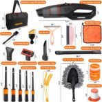 Car Cleaning Kit 19Pcs, Car Interior Detailing Kit with 12000PA High Power Handheld 12V Corded Vacuum, Detailing Brush Set, Cleaning Gel, Complete Car Vacuum Cleaner with Storage Bag for Men & Women - Image 7