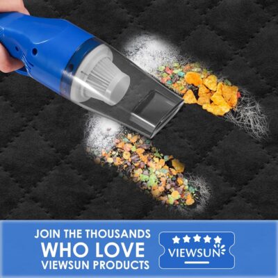 Viewsun 18PCS Car Cleaning Kit, Car Interior Detailing Kit with Blue High Power Handheld Vacuum, Detailing Brush Set, Windshield Cleaner, Cleaning Gel, Complete Auto Accessories for Men, Women - Image 6