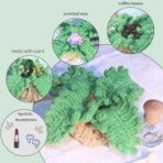 Handmade Crochet Hanging Car Air Freshener - Botanical Fern Leaf Design with 12ml Refillable Glass Essential Oil Bottle, Long-Lasting Car Diffuser & Nature-Inspired Decor - Image 4