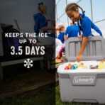 Coleman Classic Series Insulated Portable Cooler, Leak-Resistant Outdoor Hard Cooler Keeps Ice up to 5 Days, 52/70/120/150 Quart - Image 3