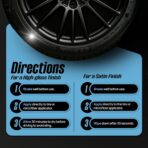 Magic Finish Tire Shine (16 fl oz) – Silicone-Based Tire Dressing for Long-Lasting Wet Look – High-Gloss Car Cleaning Supplies for Pro Detailing Results - Image 5