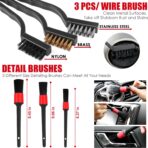 Viewsun 17PCS Car Cleaning Kit, Car Interior Detailing Kit with Red High Power Handheld Vacuum, Detailing Brush Set, Windshield Cleaner, Cleaning Gel, Complete Auto Accessories for Women - Image 5