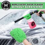 Wontolf CWK188 Car Wash Kit with Foam Gun, Car Wash Soap, Interior Detailer Cleaner, Wheel Cleaner, Car Care Cleaning Detailing Kit for Cars Trucks RVs SUVs Motorcycles (Works w/Garden Hose), 10 Items - Image 5