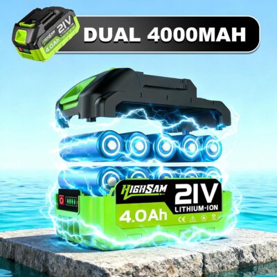 Cordless Pressure Washer 1500PSI 2.6GPM 400W Brushless Motor,Portable Electric Power Washer, 2 Batteries, Fast Charger, 6-in-1 Nozzle, Extension Rod, 16.4FT Hose & Storage Case for Car Home Cleaning - Image 4