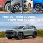 Muslogy Mud Flaps Splash Guards Compatible with 2025 2026 Chevrolet Equinox Accessories All Weather Fender Guard Mudguards Sediment Protection Front & Rear 4PCS Fit Equinox LT RS ACTIV(Won't Fit EV) - Image 4