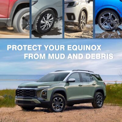 Muslogy Mud Flaps Splash Guards Compatible with 2025 2026 Chevrolet Equinox Accessories All Weather Fender Guard Mudguards Sediment Protection Front & Rear 4PCS Fit Equinox LT RS ACTIV(Won't Fit EV) - Image 4