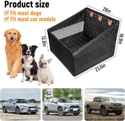 YJGF Large Dog Car Seat Large Size Dog,Pet Car Seat Cover for Back Seat Extende,Pet Booster - Image 6