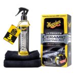 Meguiar's Ultimate Ceramic Coating Kit - Premium Kit for Cars Delivers Ultra-Durable Ceramic Protection with High Water Beading Action, Increased Gloss and Slickness, and Premium Microfiber Towels