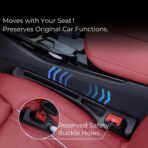 Car Seat Gap Filler, 2-Pack No-Drop Seat Side Gap Seam Filler Organizer with Phone Holder, Universal Fit Fill The Gap Between Seat & Console, Perfect for Car, SUV, Truck - Image 3