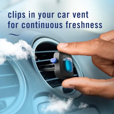 Febreze Car Air Freshener Vent Clip Laundry Fresh Scent, .07 oz. Car Vent Clip, Pack of 4 - Image 5